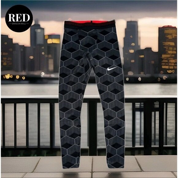 Nike Pro Elite Track & Field Kenya Tights CT3893 Black Grey 34" Inseam - Men's L - Picture 1 of 5